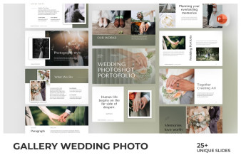 Gallery Wedding Photo PowerPoint Template